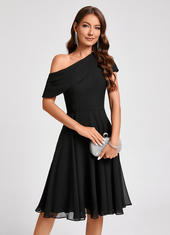 Robe Trapèze Chic Asymétrique - gallery 4