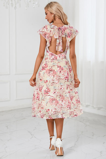 Robe Trapèze Fleuraison Douce - gallery 1