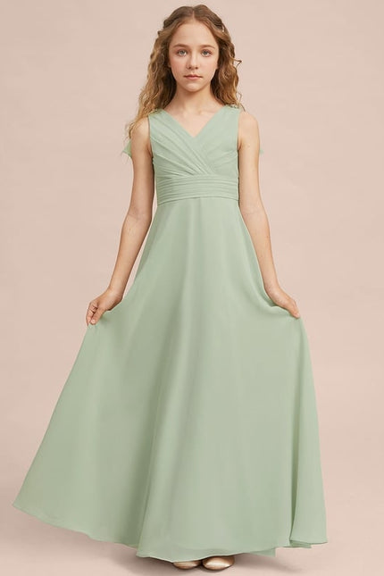 Robe Trapèze Vert Doux Éclat - gallery 6