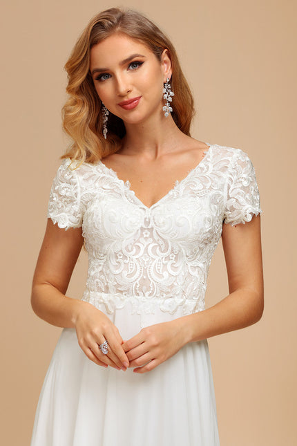 Robe Trapèze Éthérée Satinée - gallery 3