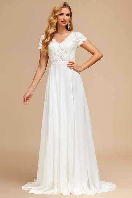 Robe Trapèze Éthérée Satinée - gallery 1
