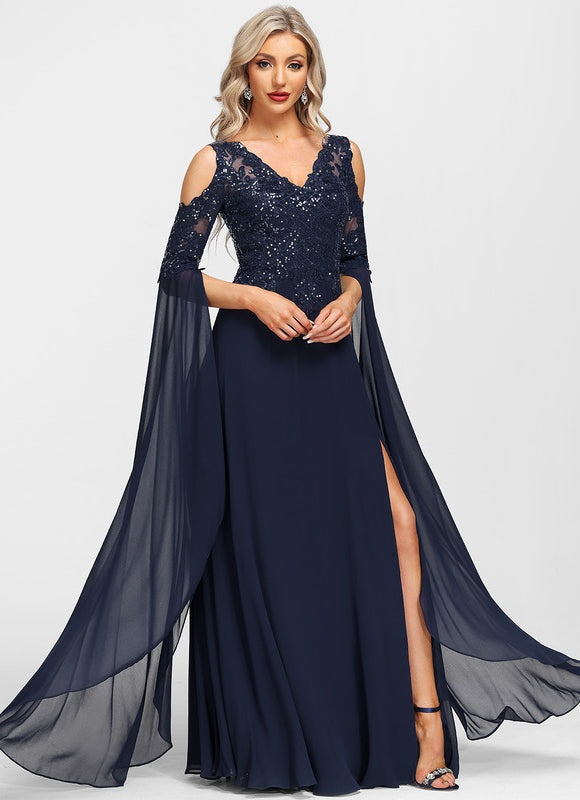 Robe Trapèze Éclat De Violettes - gallery 6