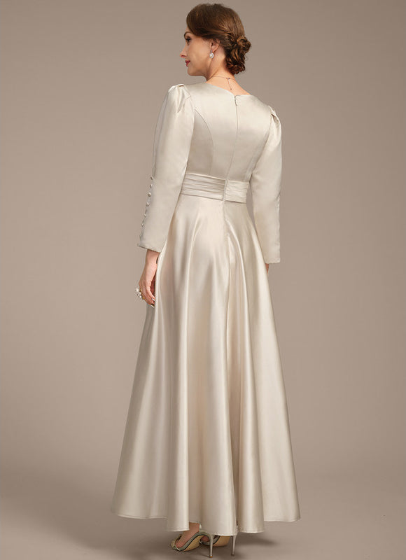 Robe Trapèze Lueur Satinée - gallery 6