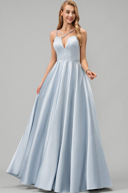 Robe Trapèze Éclat Satiné Doré