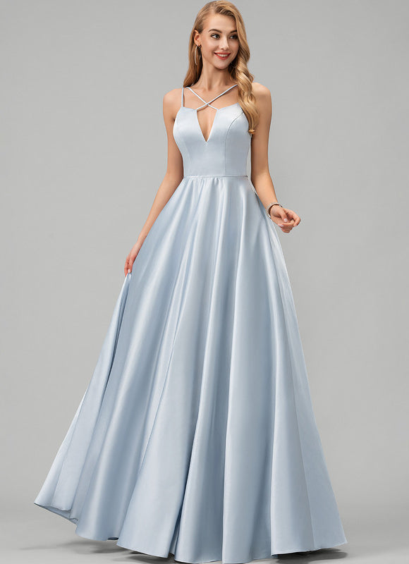Robe Trapèze Éclat Satiné Doré