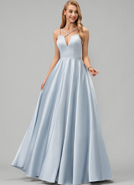 Robe Trapèze Éclat Satiné Doré