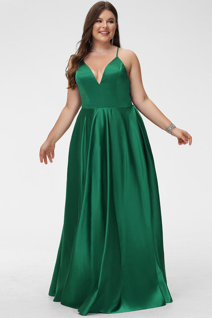 Robe Trapèze Éclat Satiné Doré - gallery 6