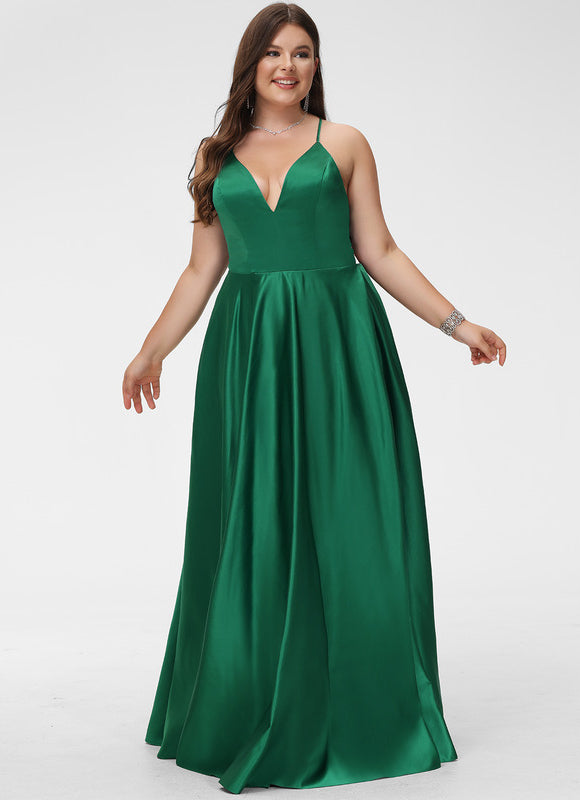 Robe Trapèze Éclat Satiné Doré - gallery 6