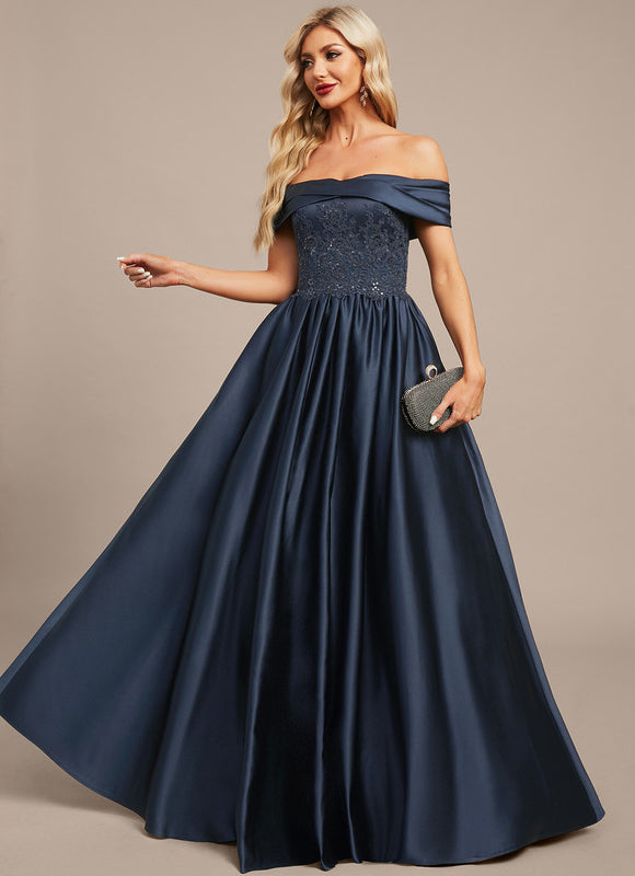 Robe Trapèze Nuit Sombre Élégante - gallery 3