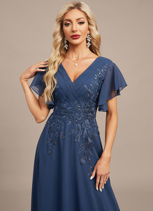 Robe Trapèze Lueur Azurienne - gallery 1