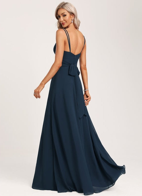 Robe Trapèze Mousseline Fendue - gallery 6