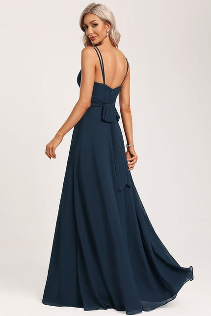 Robe Trapèze Mousseline Fendue - gallery 6