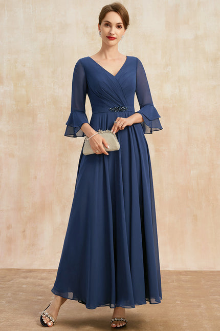Robe Trapèze Vert Émeraude Élégant - gallery 2
