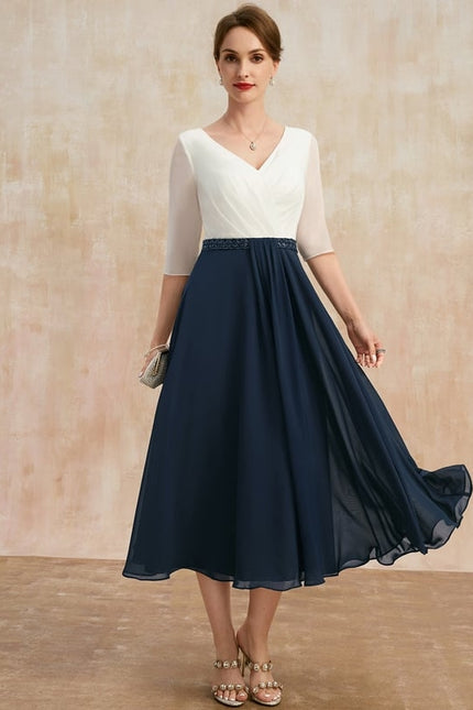 Robe Trapèze Éclat De Vague - gallery 1