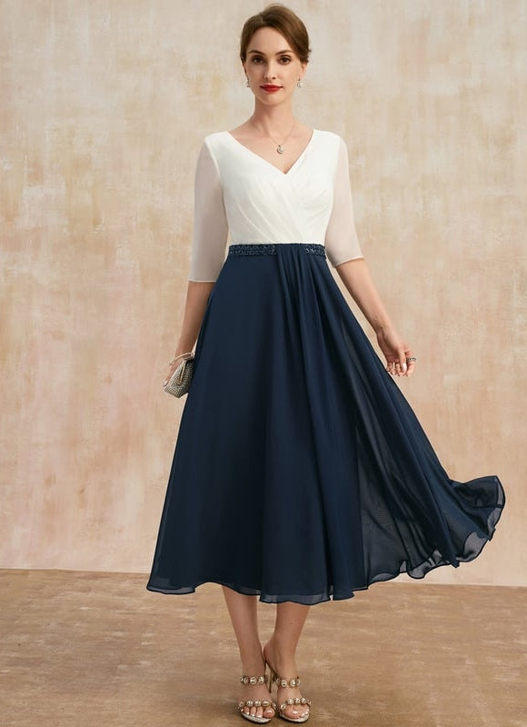 Robe Trapèze Éclat De Vague - gallery 1