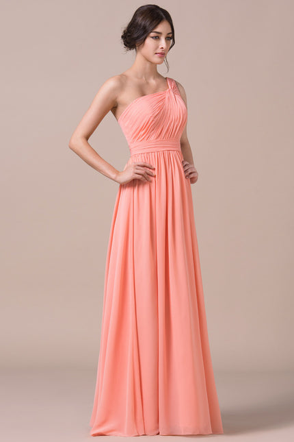 Robe Trapèze Asymétrique Beige - gallery 4