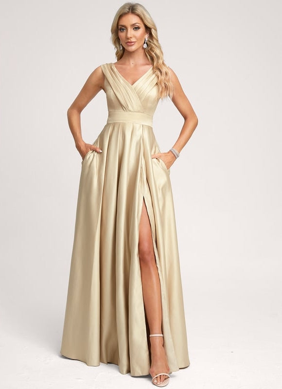 Robe Satin Trapeze - gallery 4