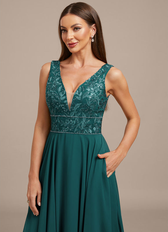 Robe Trapèze Émeraude Chic - gallery 1