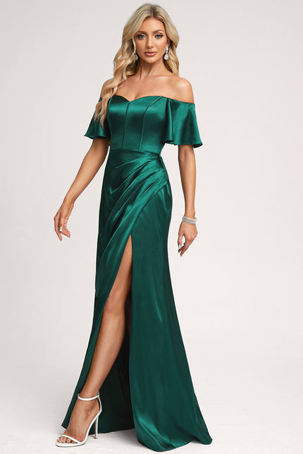 Robe Trapeze Epaule Dénudée - gallery 1