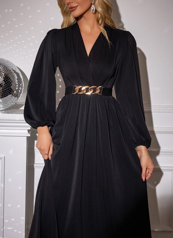Robe Trapèze Charme Sombre - gallery 3