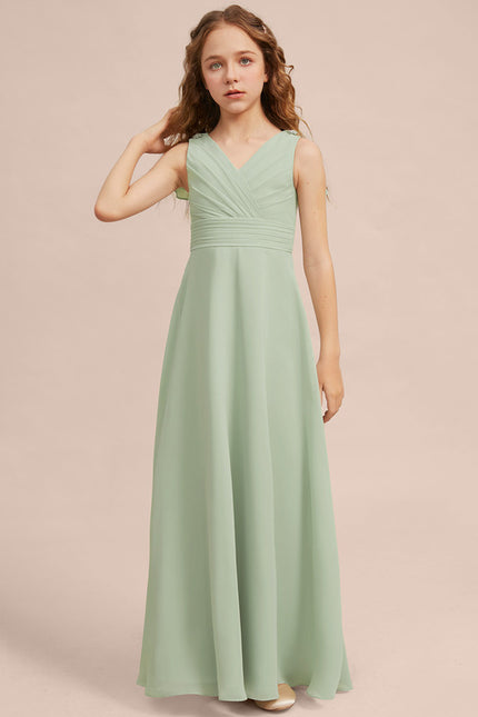 Robe Trapèze Vert Doux Éclat - gallery 3