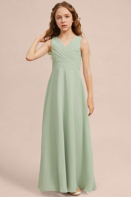 Robe Trapèze Vert Doux Éclat - gallery 3
