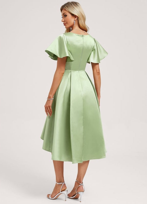 Robe Trapèze Vert Pastel Chic - gallery 4