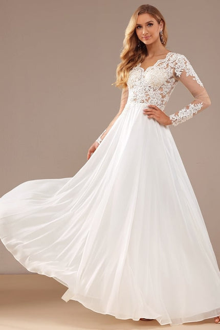 Robe Trapèze Éthérée Lumineuse - gallery 1