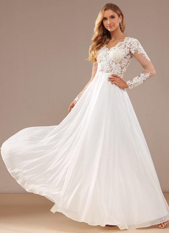 Robe Trapèze Éthérée Lumineuse - gallery 1