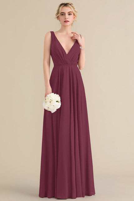 Robe Trapèze Bordeaux Élégance - gallery 4