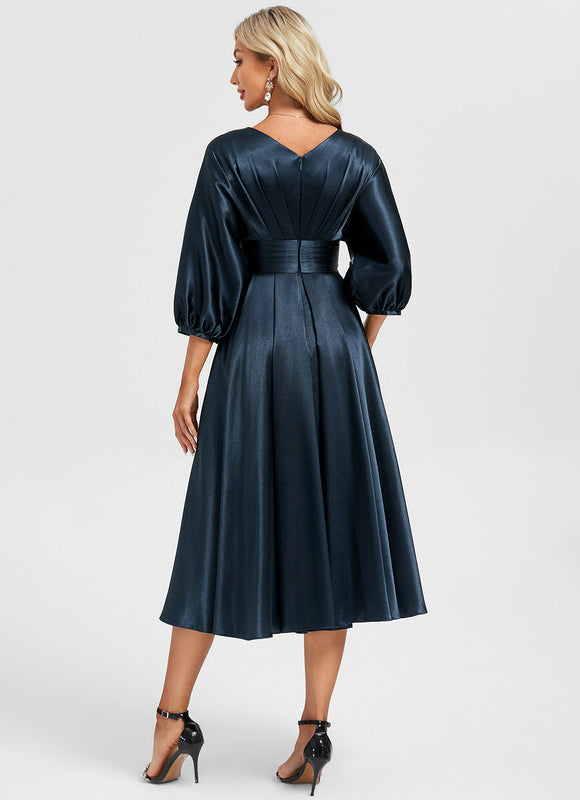 Robe Trapèze Élégance Océanique - gallery 6