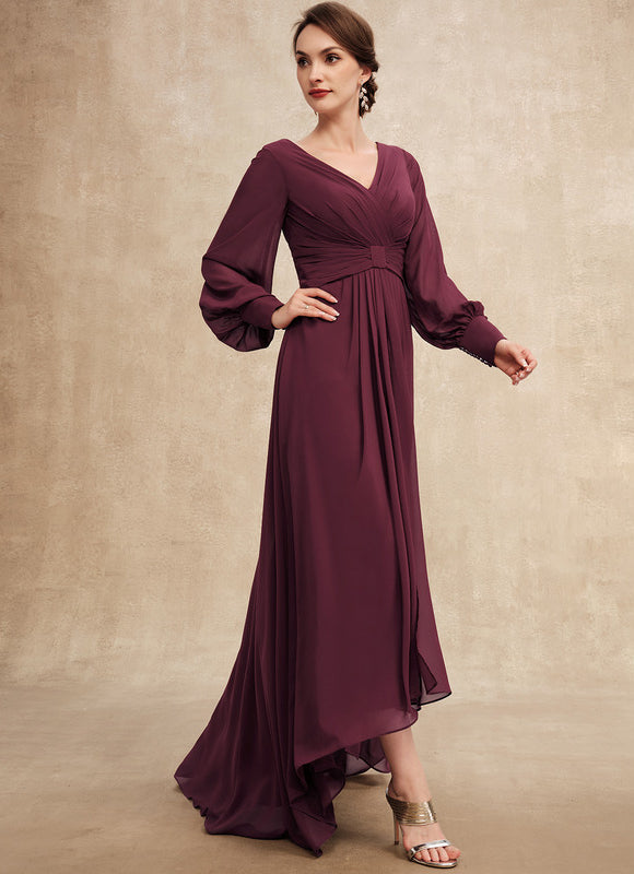 Robe Trapèze Violet Élégant Fluidité - gallery 4