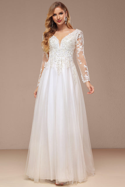 Robe Trapèze Luxe Évanescent - gallery 2