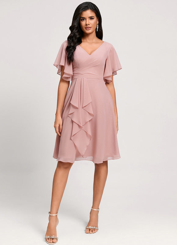 Robe Trapèze Émeraude Volante - gallery 3