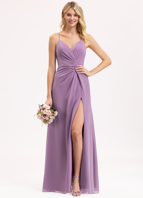 Robe Trapèze Mousseline Fendue