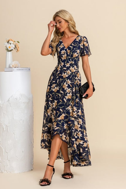 Robe Trapèze Florale Évoquée - gallery 8