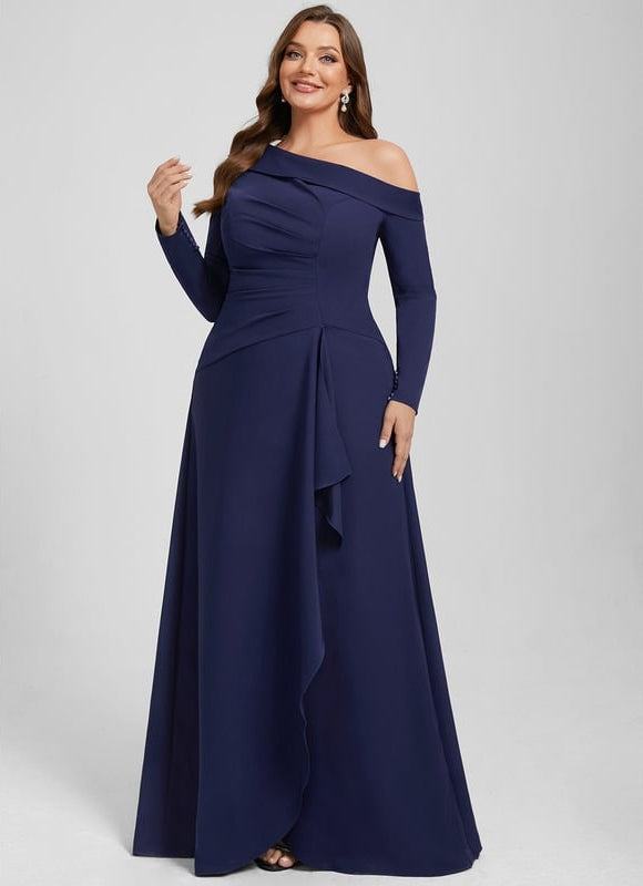 Robe Trapèze Col Unique Fluidité - gallery 6