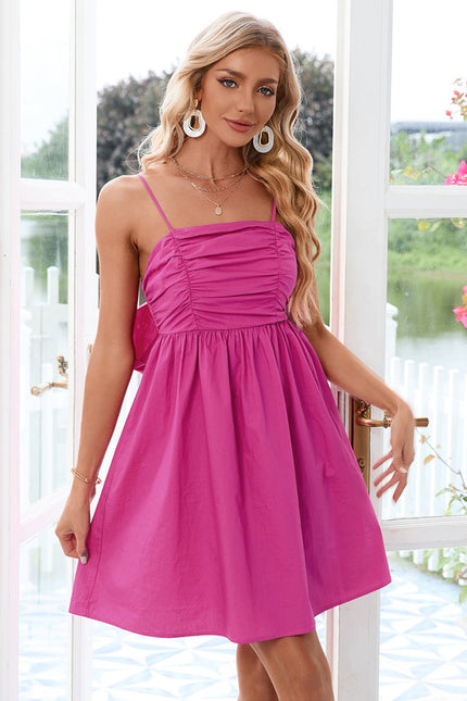 Robe Trapèze Trapèze Fuchsia - gallery 3