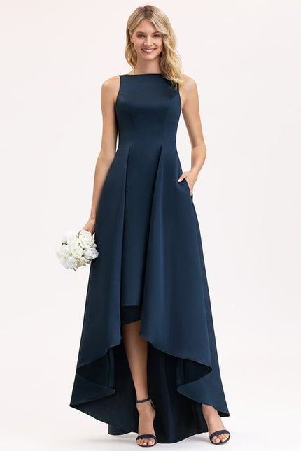 Robe Trapèze Satin Éclat Couture