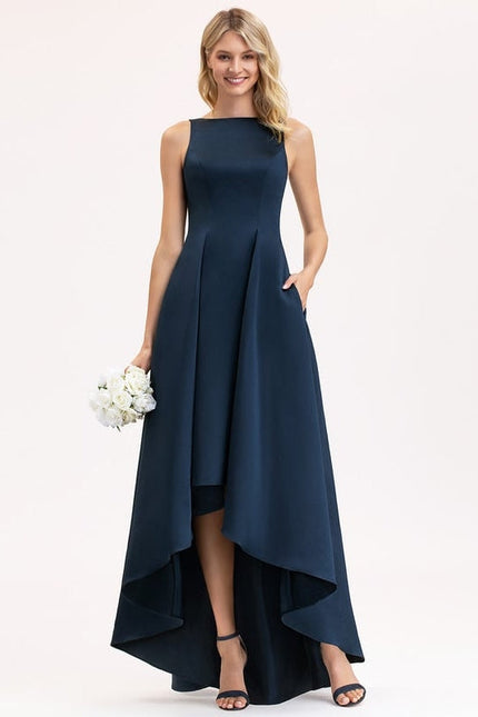 Robe Trapèze Satin Éclat Couture