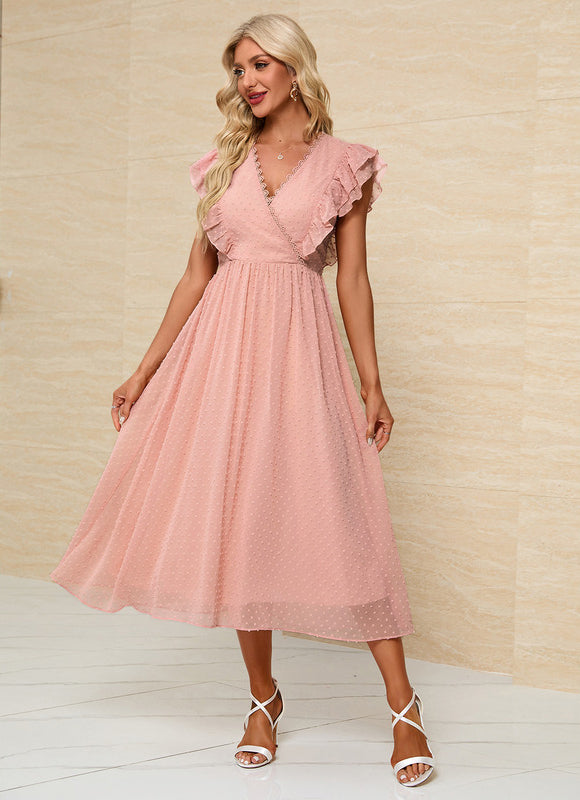 Robe Trapèze Nuageuse Élégante