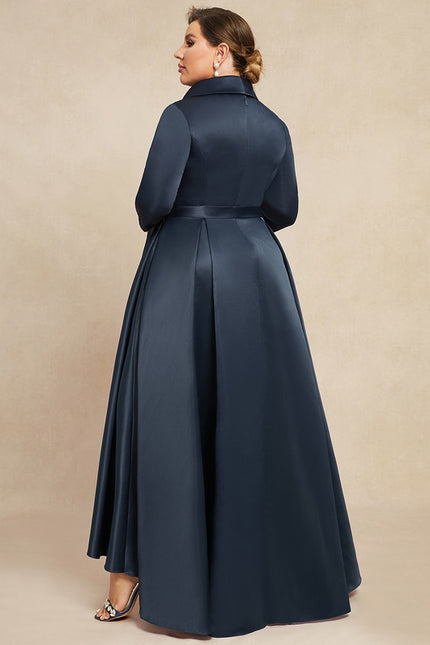 Robe Trapèze Nuit Satinée Élégante - gallery 8