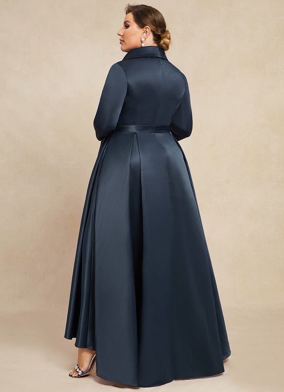 Robe Trapèze Nuit Satinée Élégante - gallery 8