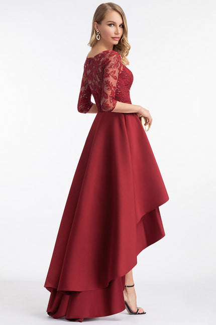 Robe Trapèze Rouge Opalescent - gallery 1