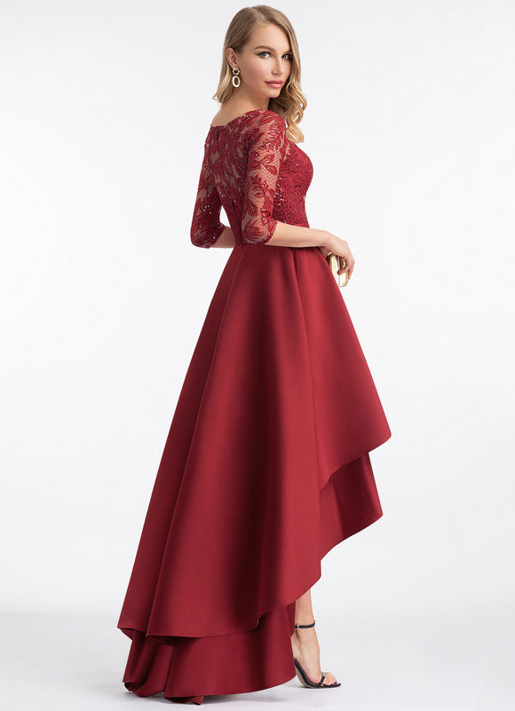 Robe Trapèze Rouge Opalescent - gallery 1