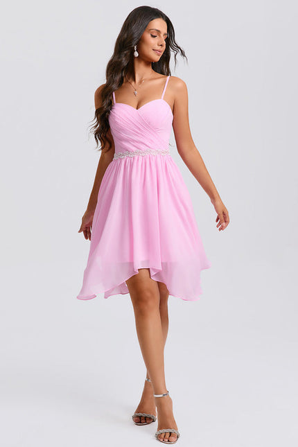 Robe Trapèze Rose Aérée - gallery 5