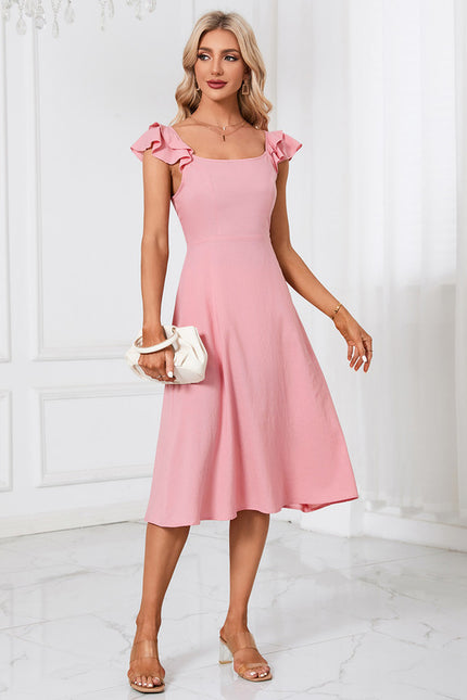Robe Trapèze Rosée Aérienne