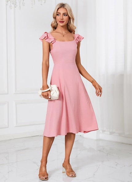Robe Trapèze Rosée Aérienne