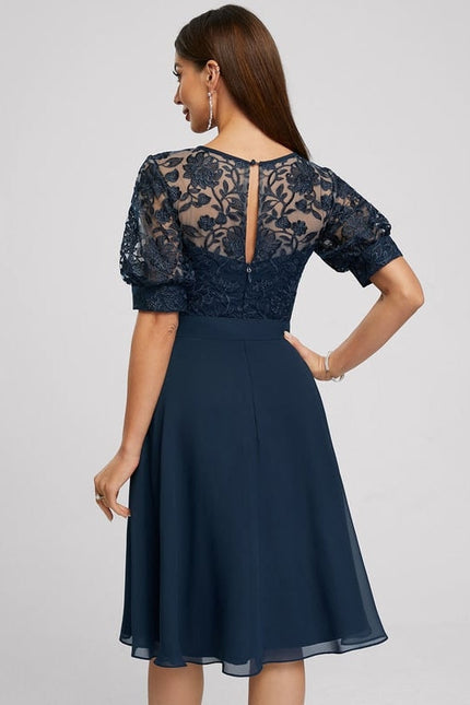 Robe Trapèze Nuit Émeraude - gallery 2