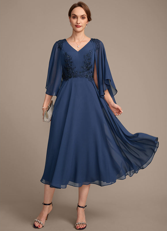 Robe Trapèze Élégance Céleste - gallery 1